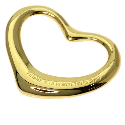 Tiffany & Co Open Heart Pendant Top 18k Yellow Gold — view 4
