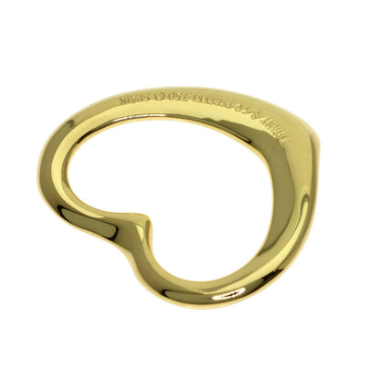 Tiffany & Co Open Heart Pendant Top 18k Yellow Gold — view 2