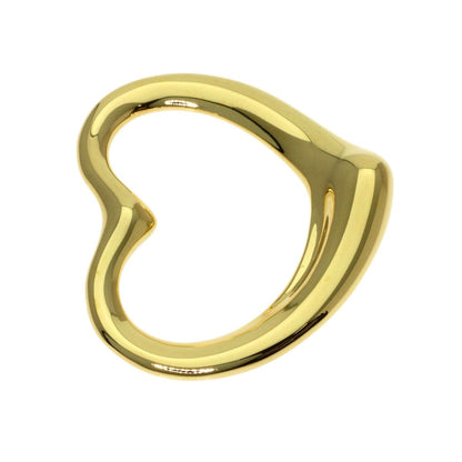 Tiffany & Co Open Heart Pendant Top 18k Yellow Gold — view 3
