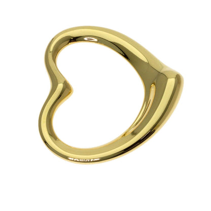 Tiffany & Co Open Heart Pendant Top 18k Yellow Gold — view 3