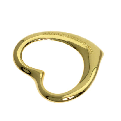Tiffany & Co Open Heart Pendant Top 18k Yellow Gold — view 2
