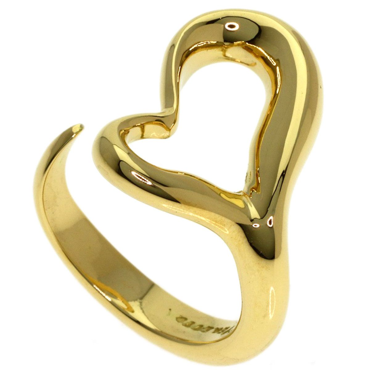 Tiffany & Co Open Heart Ring 18k Yellow Gold