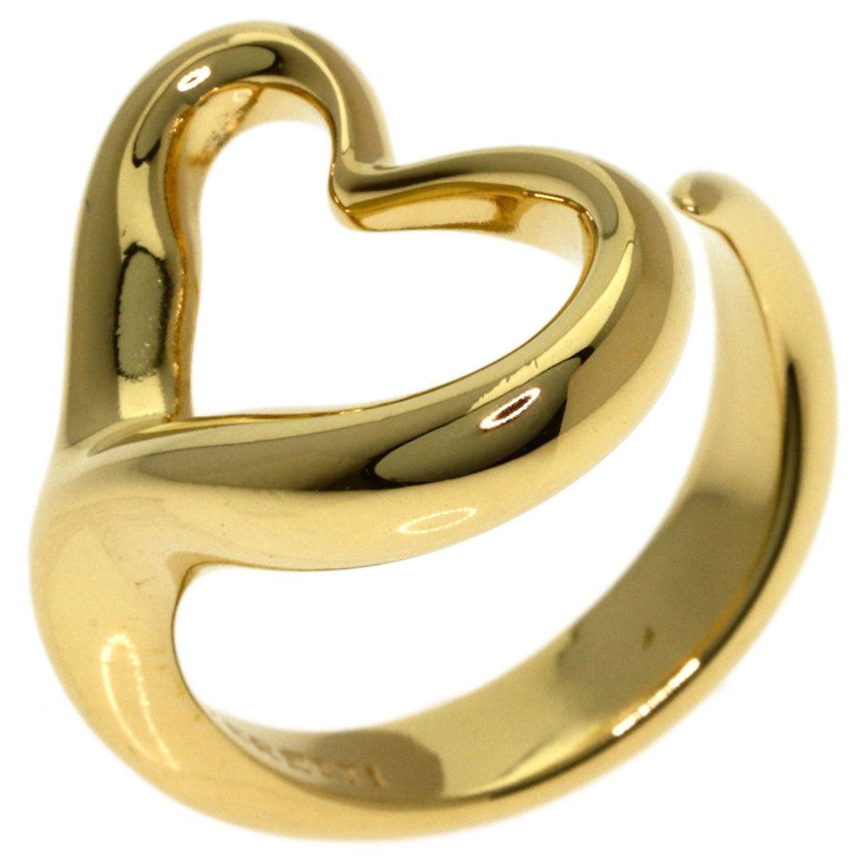 Tiffany & Co Open Heart Ring 18k Yellow Gold — view 2