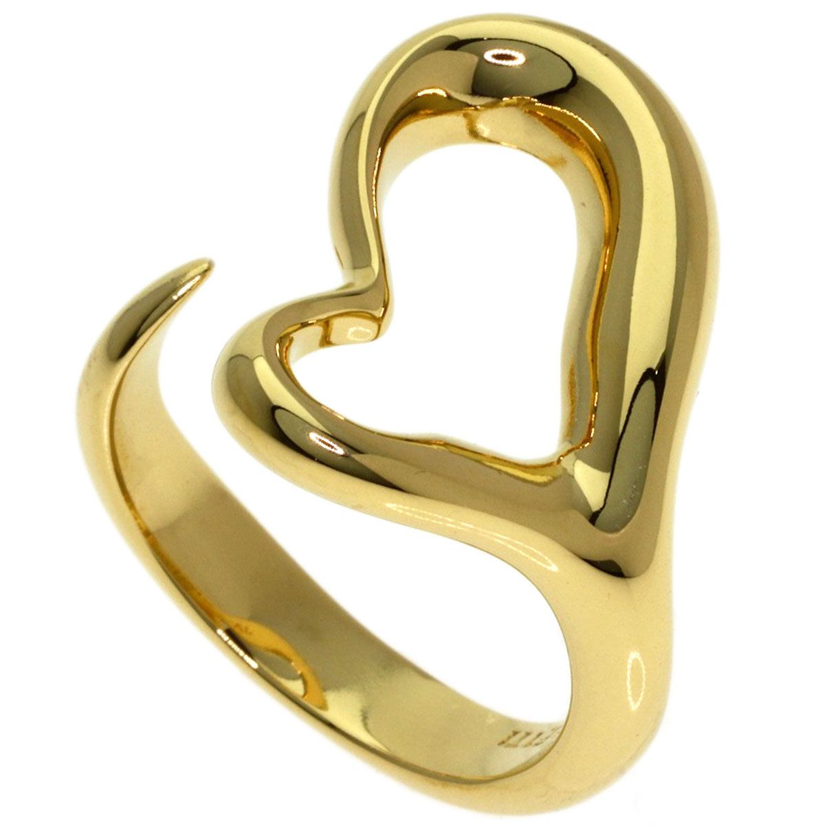 Tiffany & Co Open Heart Ring 18k Yellow Gold