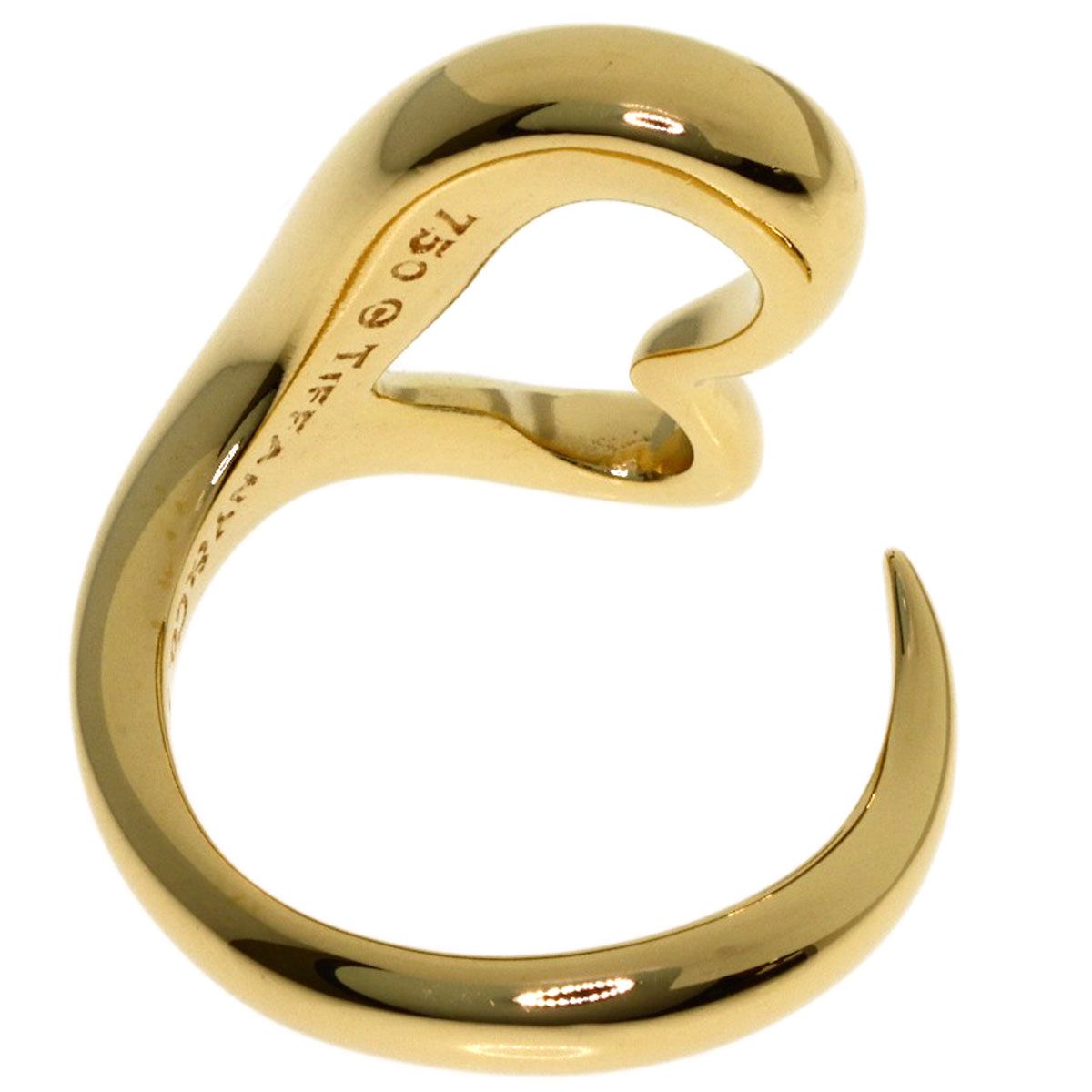 Tiffany & Co Open Heart Ring 18k Yellow Gold — view 4