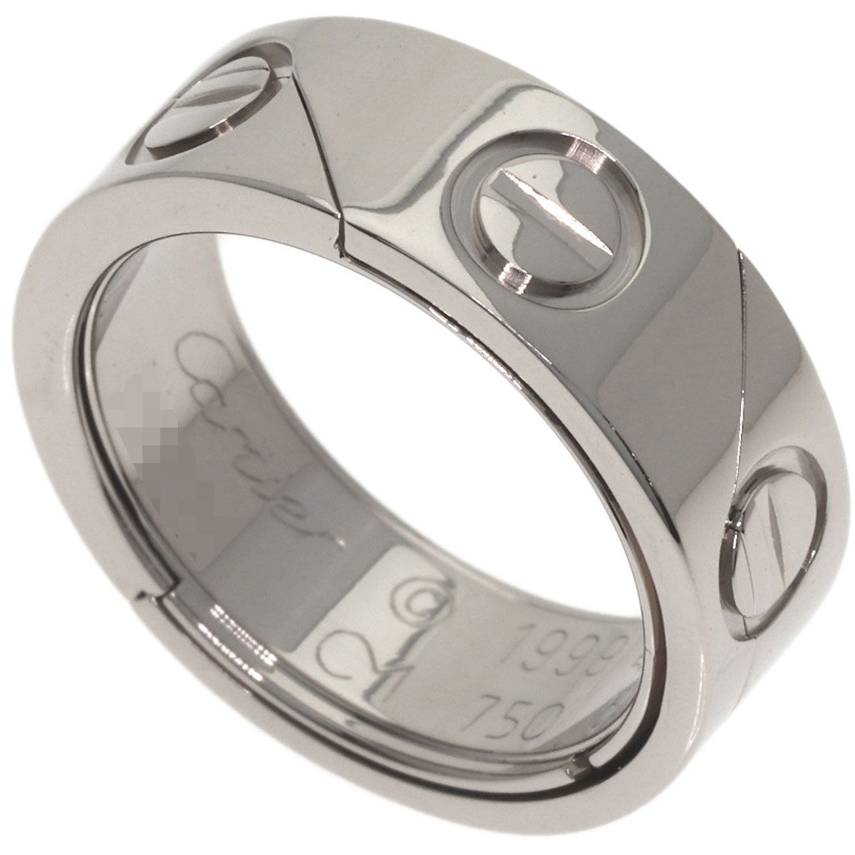 Cartier Astro Love Ring 52 18k White Gold