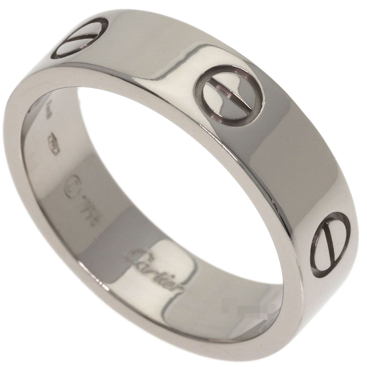 Cartier Love Ring 61 18k White Gold