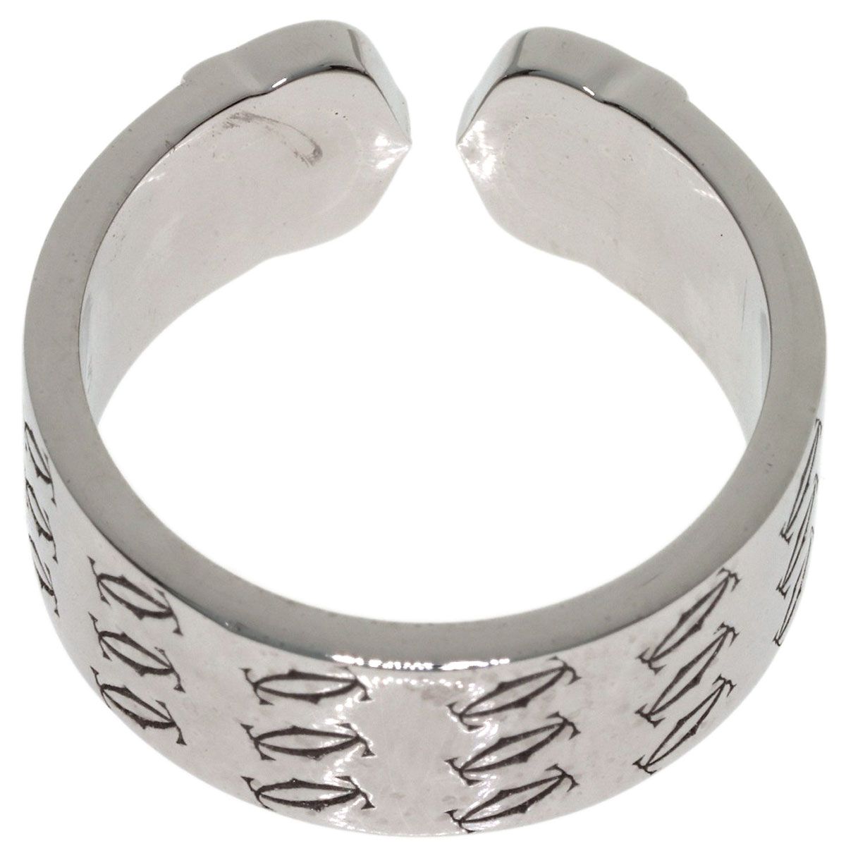 Cartier 2C Ring Christmas Limited 55 18k White Gold — view 4