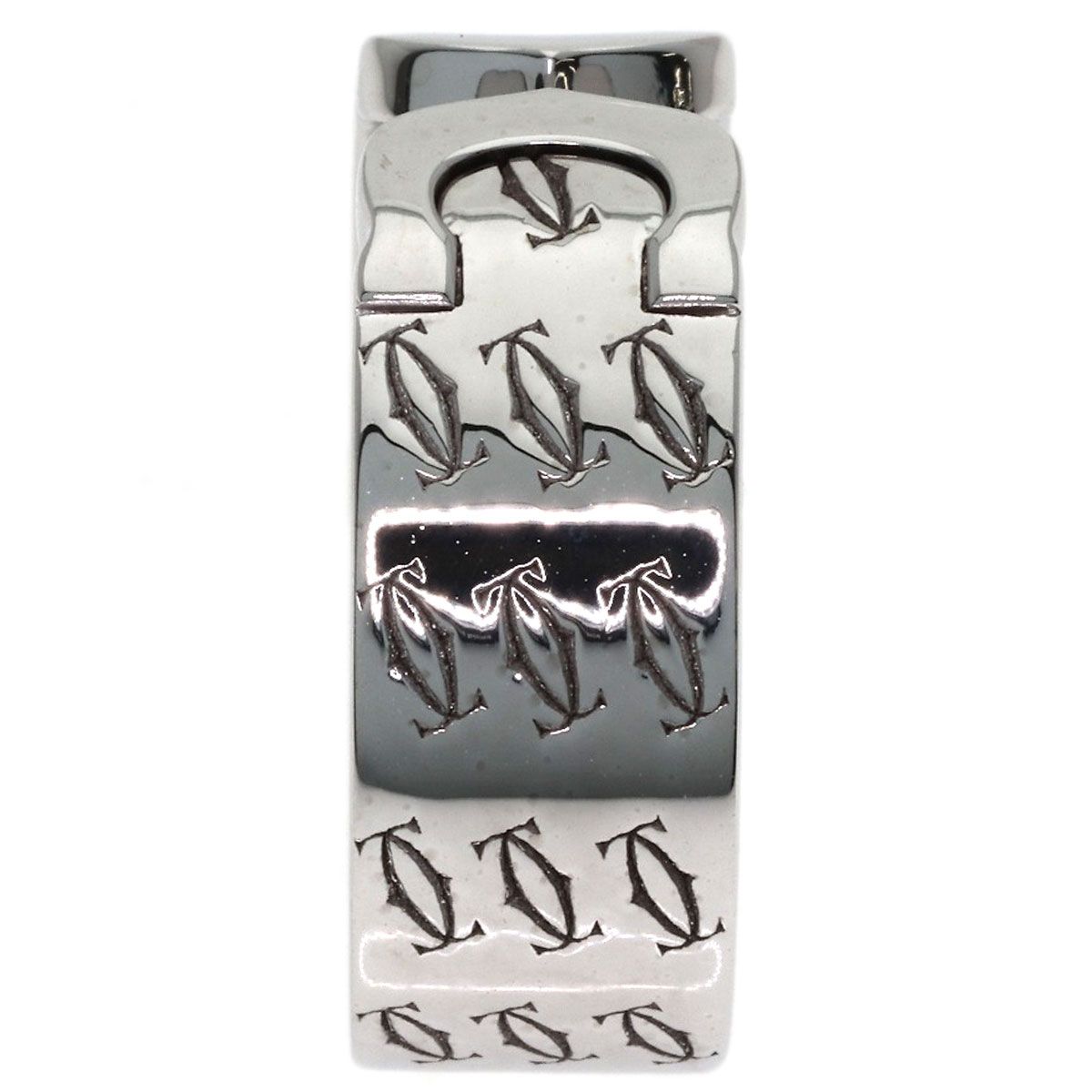Cartier 2C Ring Christmas Limited 55 18k White Gold — view 3