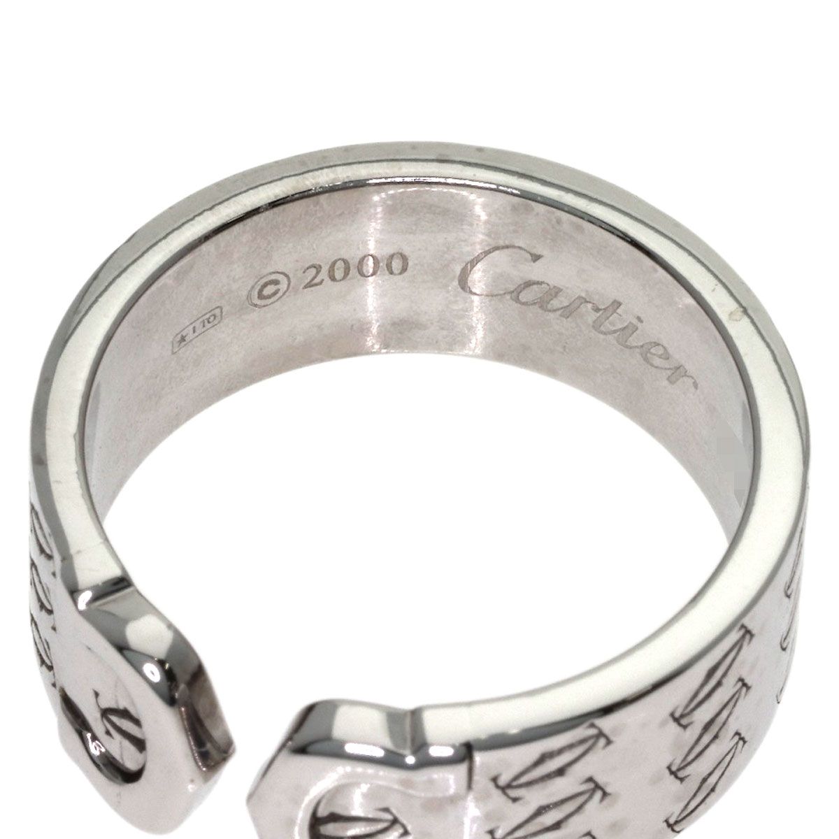 Cartier 2C Ring Christmas Limited 57 18k White Gold — view 5