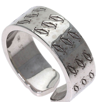 Cartier 2C Ring Christmas Limited 57 18k White Gold — view 8