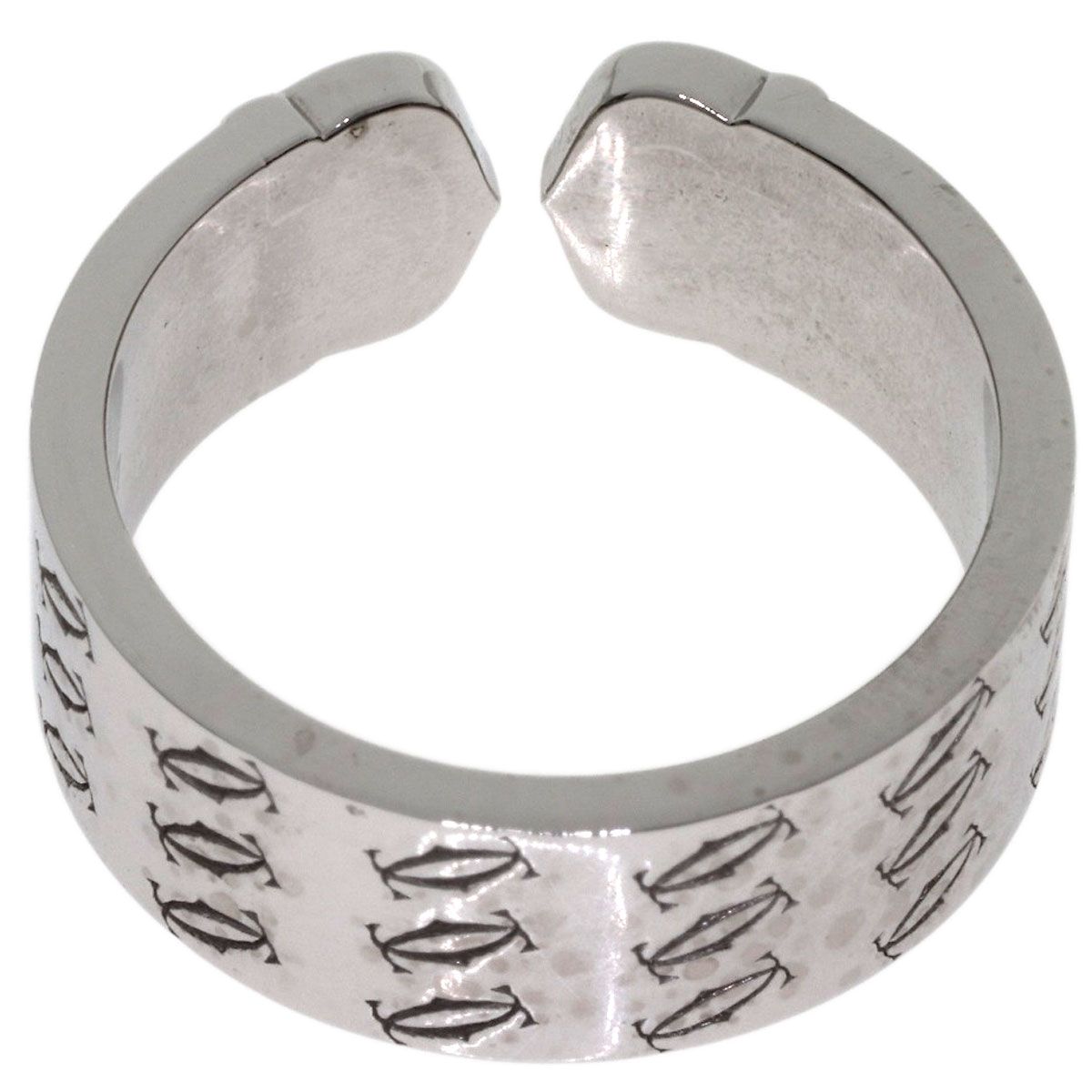 Cartier 2C Ring Christmas Limited 57 18k White Gold — view 4
