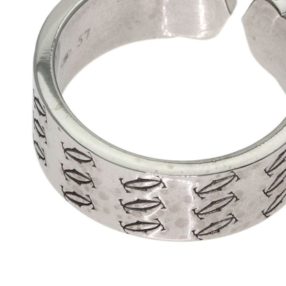 Cartier 2C Ring Christmas Limited 57 18k White Gold — view 9
