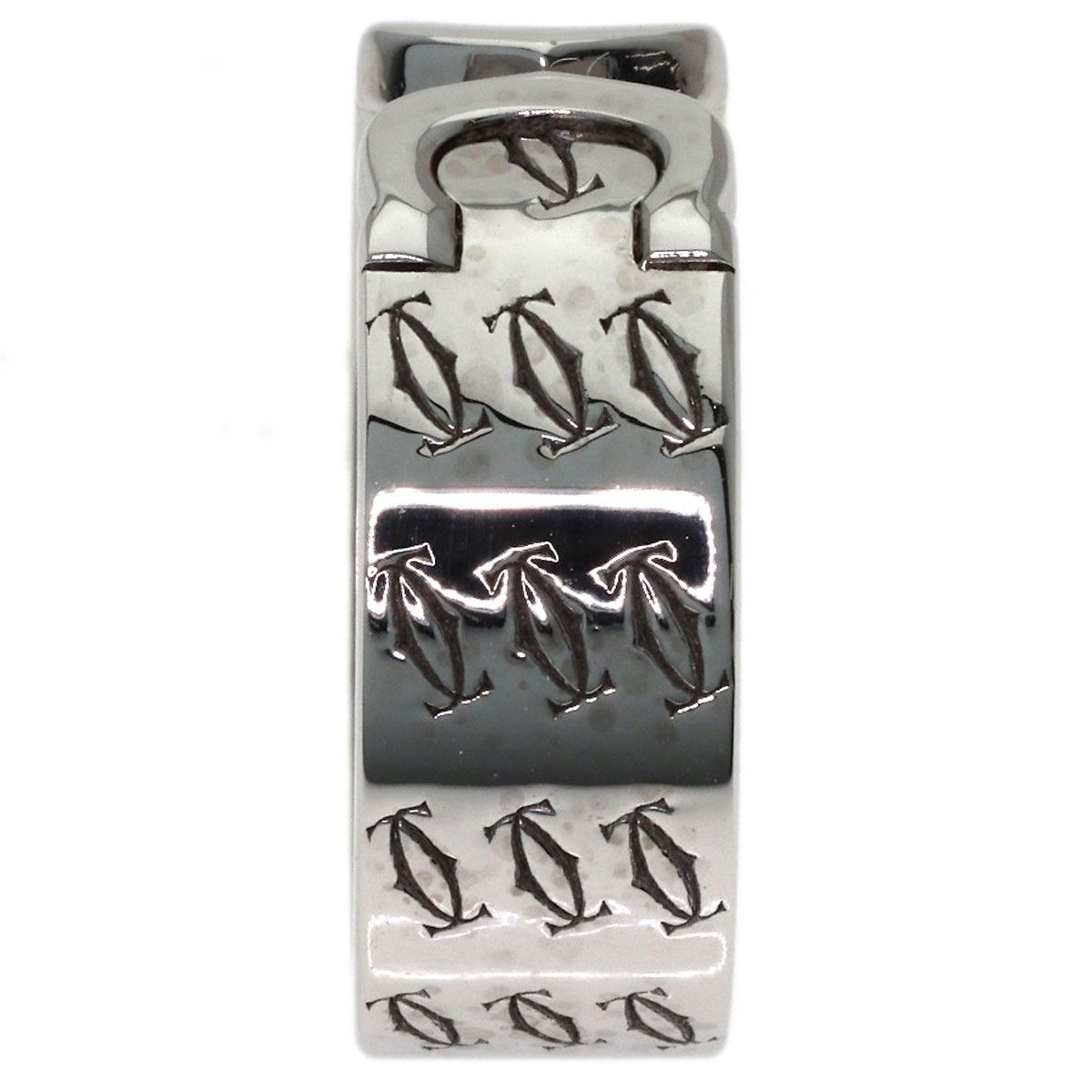 Cartier 2C Ring Christmas Limited 57 18k White Gold — view 3