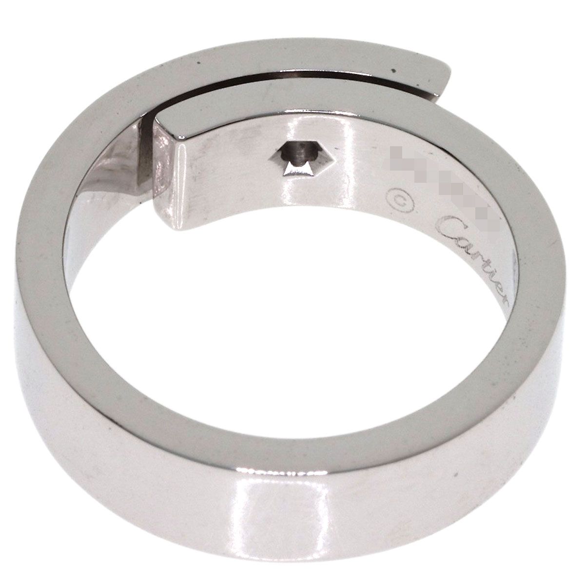 Cartier Anniversary Diamond 52 Ring 18k White Gold — view 4