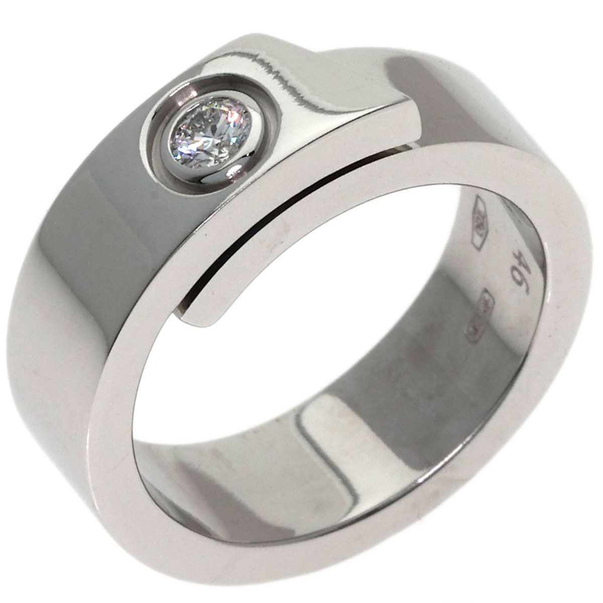 Cartier Anniversary Diamond 46 Ring 18k White Gold — view 2