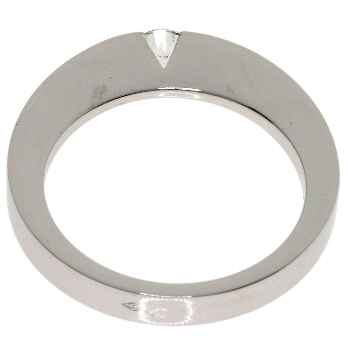 Cartier Date with Diamond 52 Ring 18k White Gold — view 4