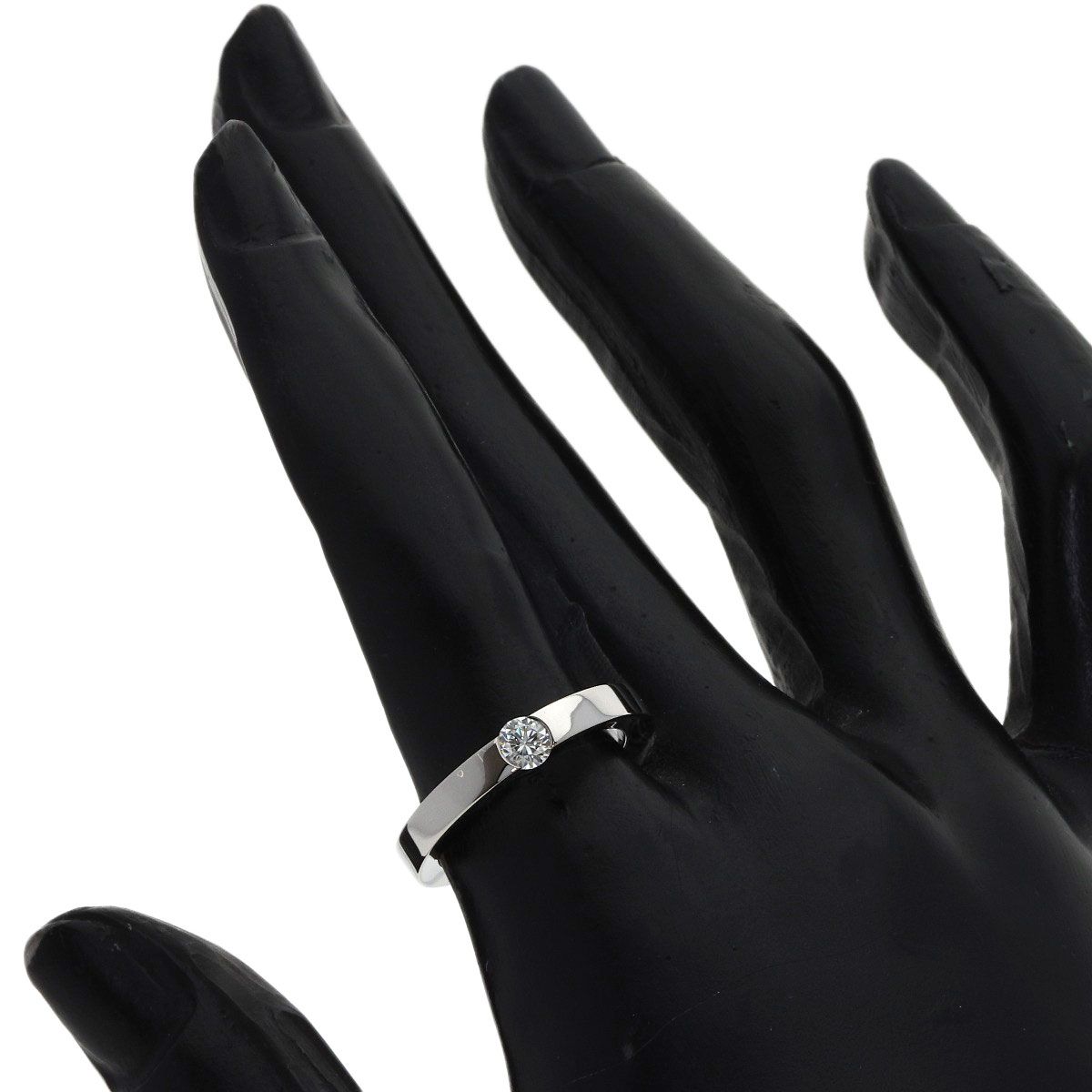 Cartier Date with Diamond 52 Ring 18k White Gold — view 7