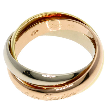 Cartier Trinity 50 Ring 18k Yellow Gold 18k Pink White — view 3
