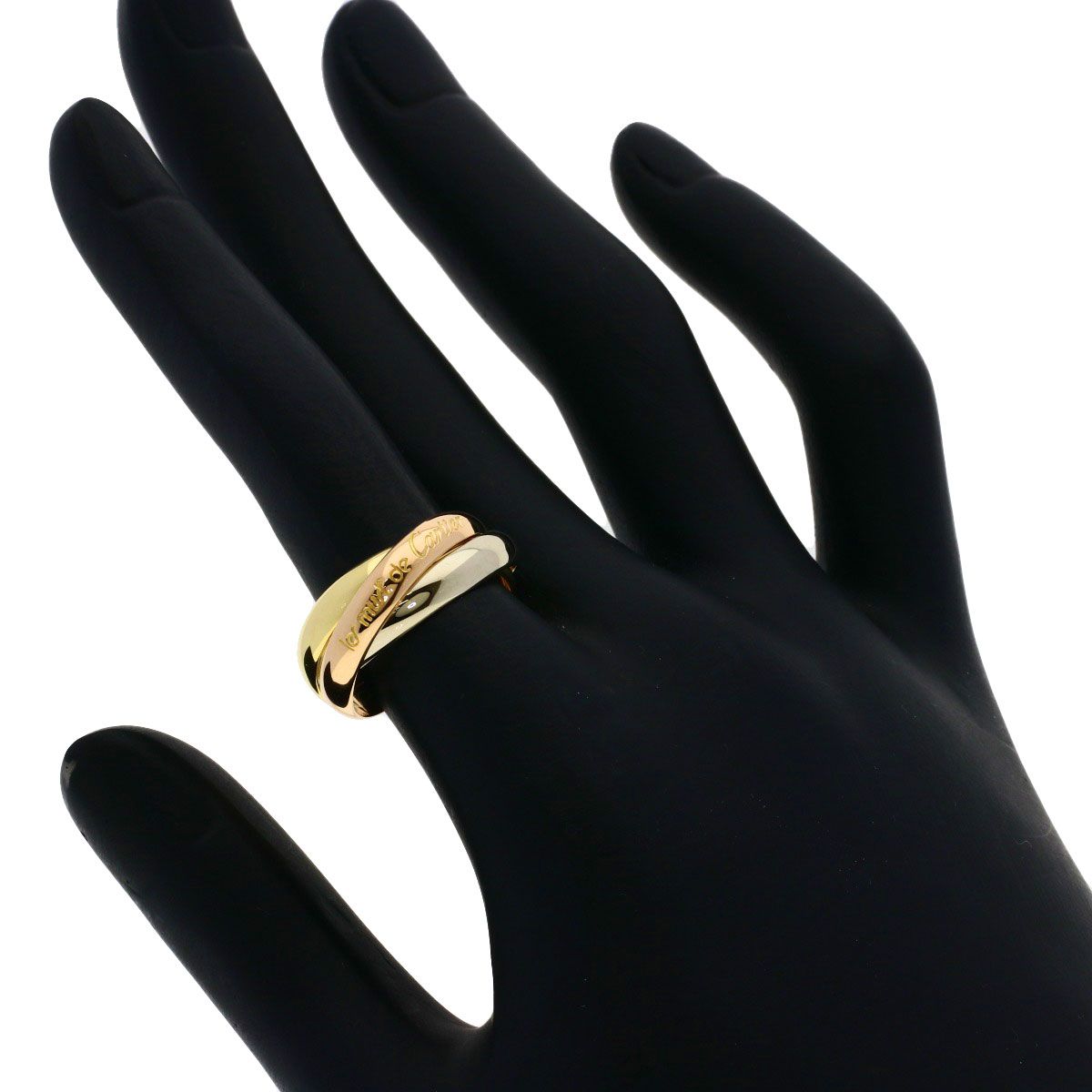 Cartier Trinity 51 Ring 18k Yellow Gold 18k Pink White — view 5