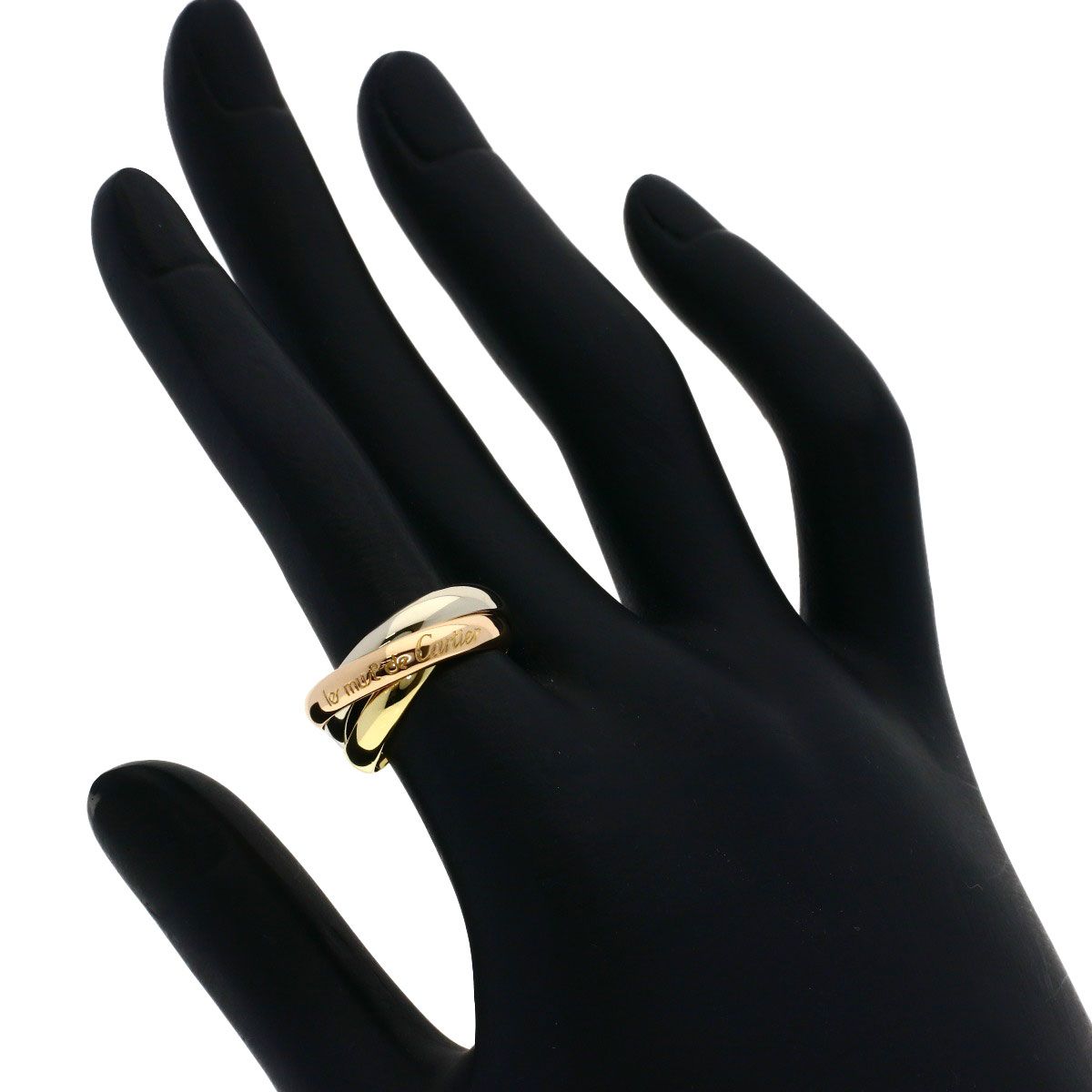 Cartier Trinity 51 Ring 18k Yellow Gold 18k Pink White