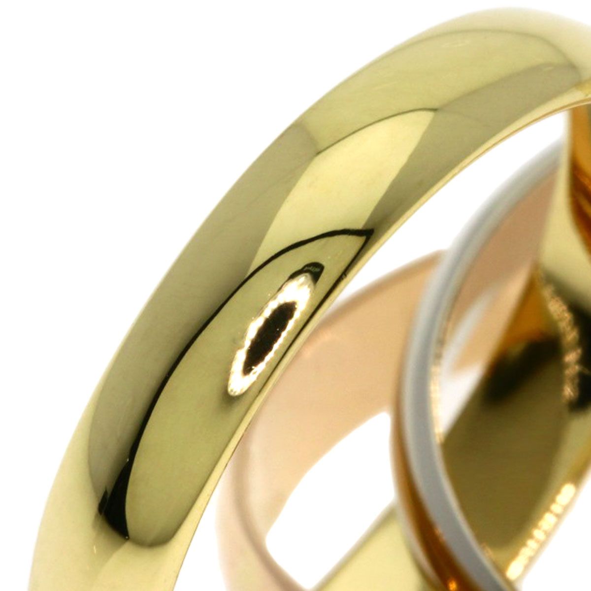Cartier Trinity 50 Ring 18k Yellow Gold 18k Pink White — view 6