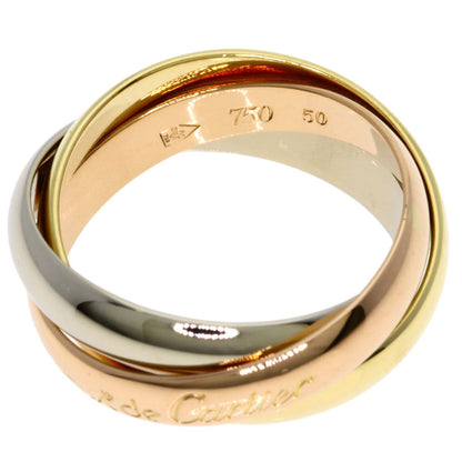 Cartier Trinity 50 Ring 18k Yellow Gold 18k Pink White — view 3