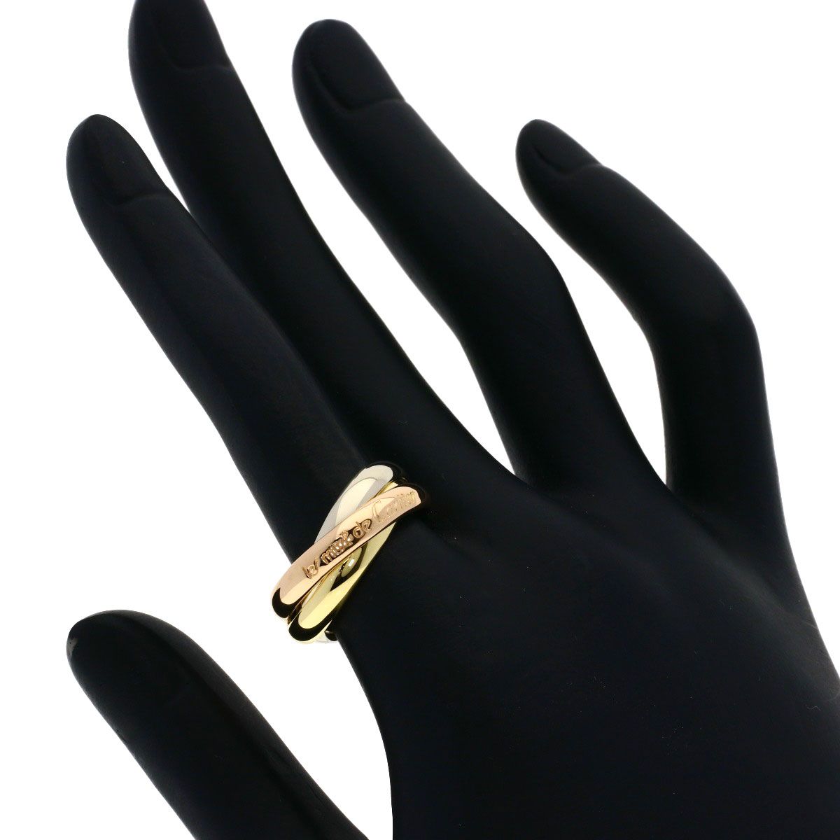 Cartier Trinity 54 Ring 18k Yellow Gold 18k Pink White — view 5