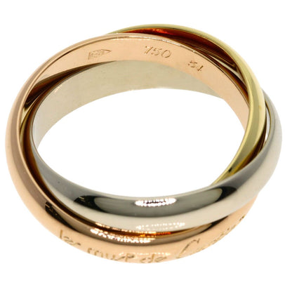 Cartier Trinity 54 Ring 18k Yellow Gold 18k Pink White — view 3
