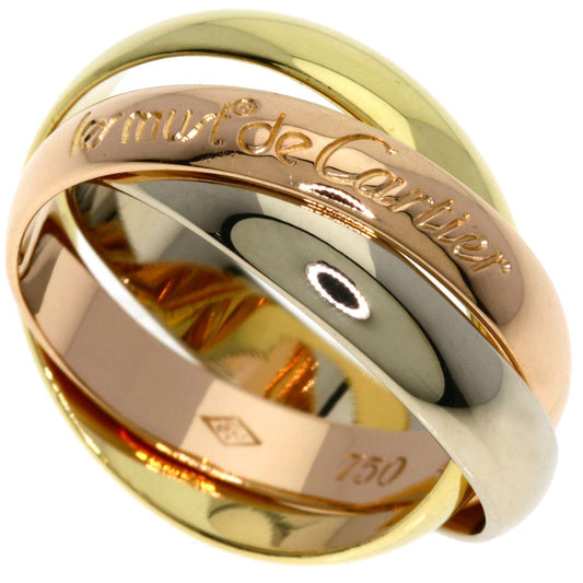 Cartier Trinity 48 Ring 18k Yellow Gold 18k Pink White