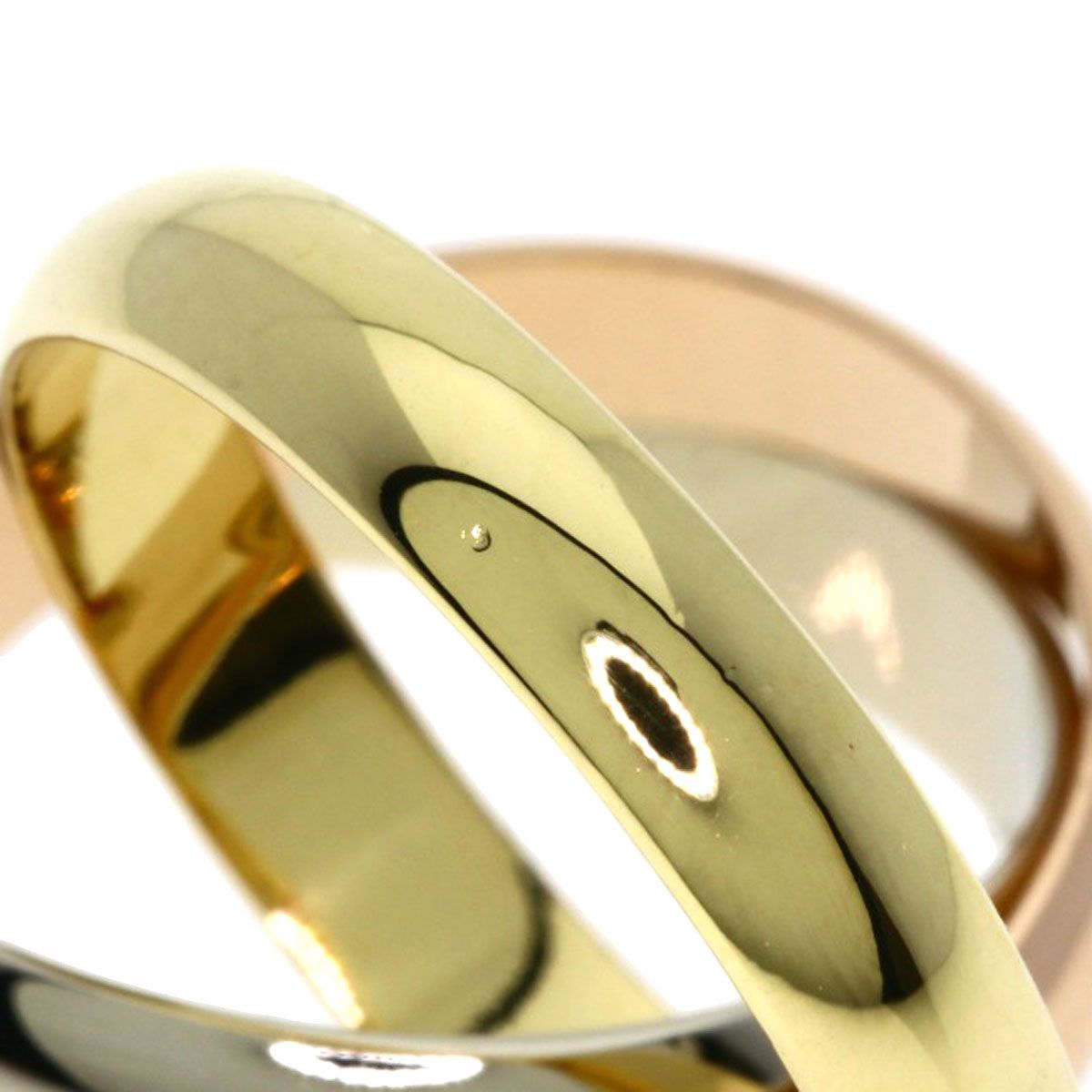 Cartier Trinity 49 Ring 18k Yellow Gold 18k Pink White — view 6