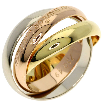 Cartier Trinity 49 Ring 18k Yellow Gold 18k Pink White — view 2