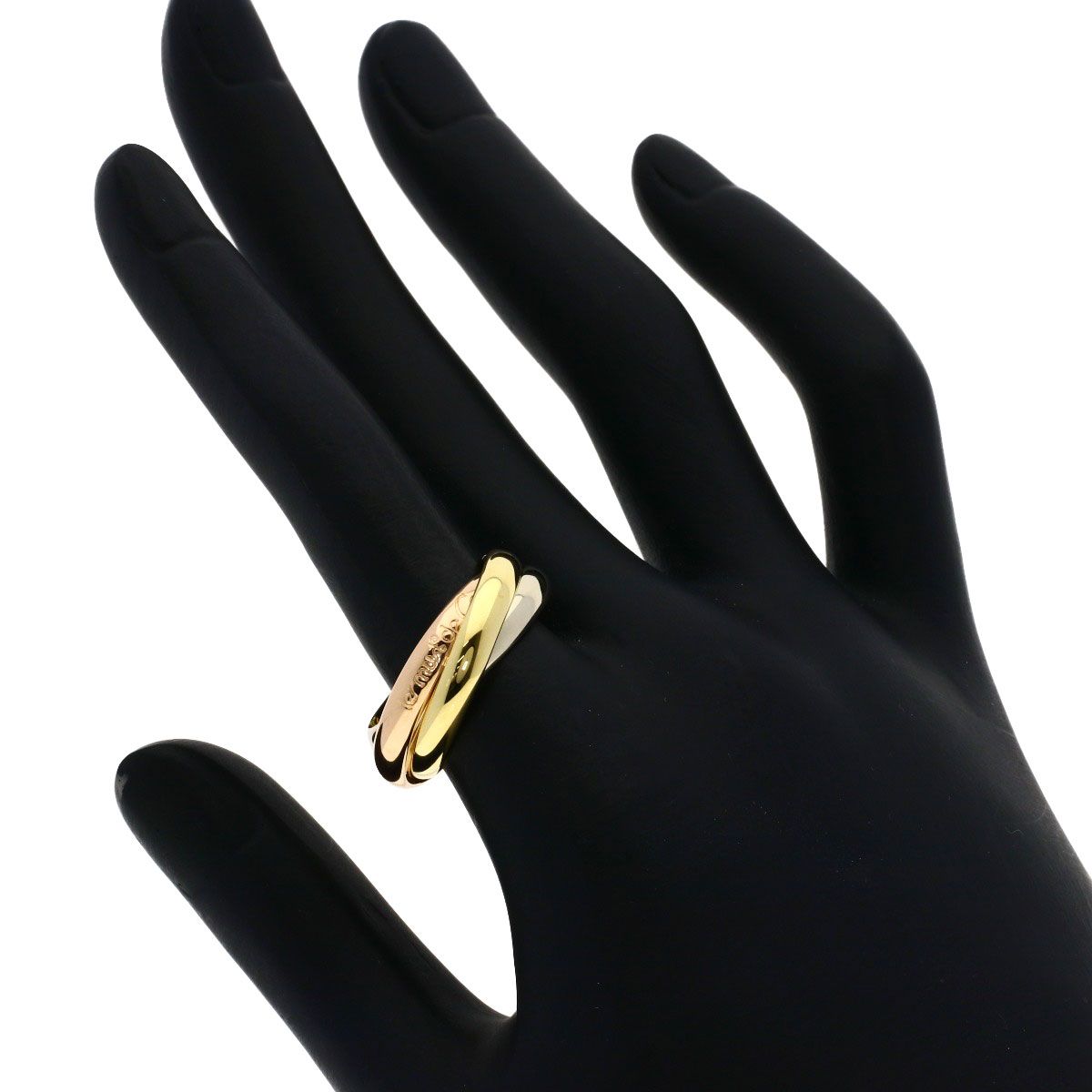 Cartier Trinity 57 Ring 18k Yellow Gold 18k Pink White — view 4