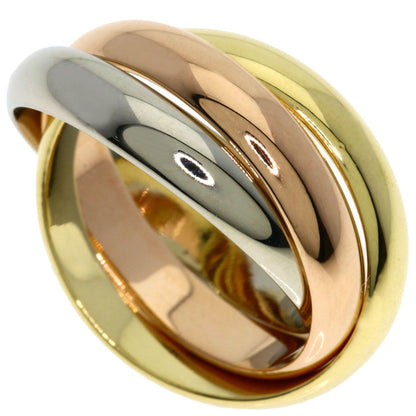 Cartier Trinity MM 53 Ring 18k Yellow Gold 18k Pink White
