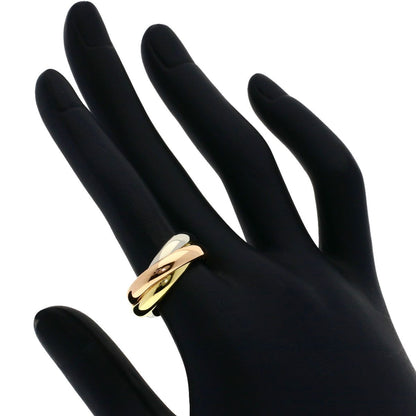 Cartier Trinity MM 53 Ring 18k Yellow Gold 18k Pink White — view 4