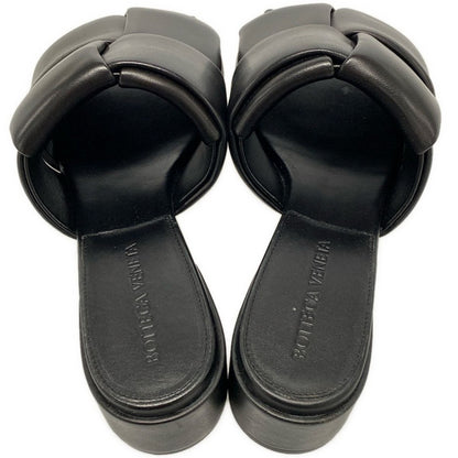 Bottega Veneta Sandals 36 Patch Mules Black Open Toe Braided Leather — view 7