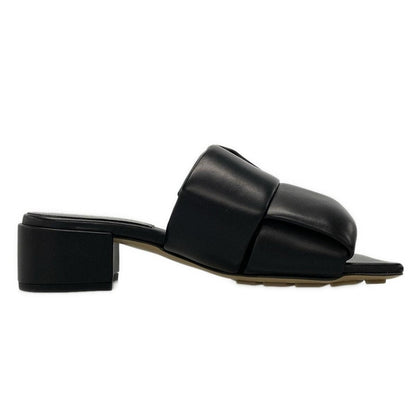 Bottega Veneta Sandals 36 Patch Mules Black Open Toe Braided Leather — view 2
