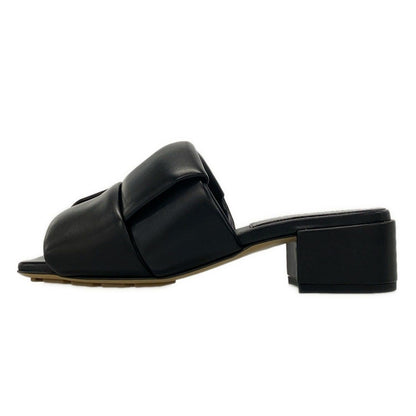 Bottega Veneta Sandals 36 Patch Mules Black Open Toe Braided Leather