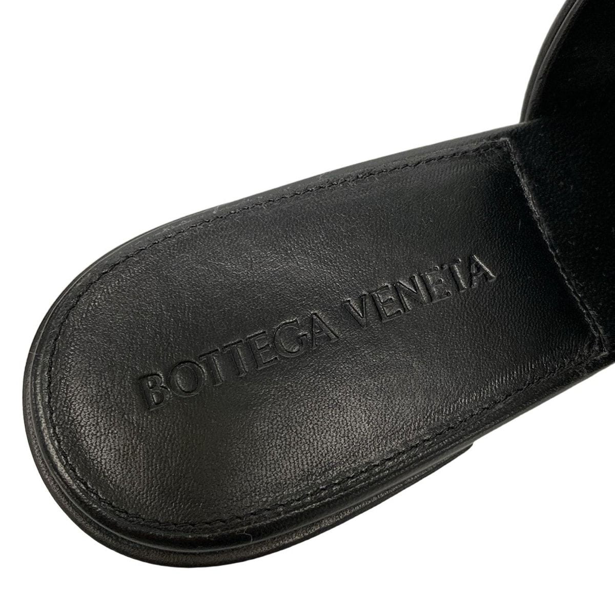 Bottega Veneta Sandals 36 Patch Mules Black Open Toe Braided Leather — view 9