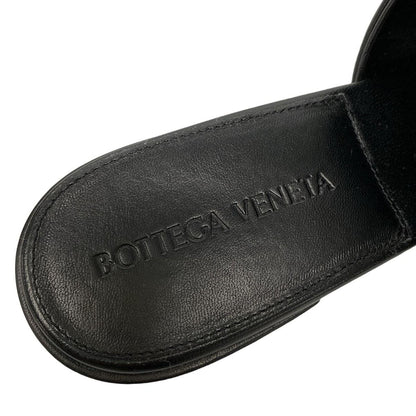 Bottega Veneta Sandals 36 Patch Mules Black Open Toe Braided Leather — view 9