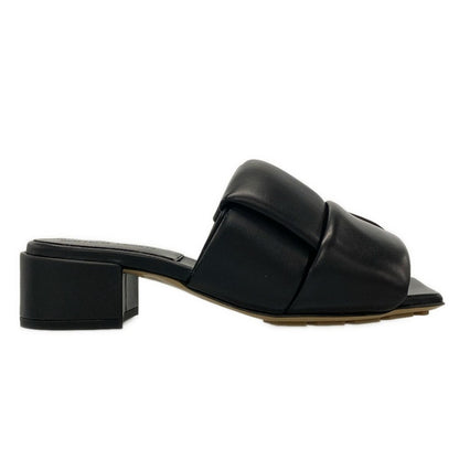 Bottega Veneta Sandals 36 Patch Mules Black Open Toe Braided Leather — view 4