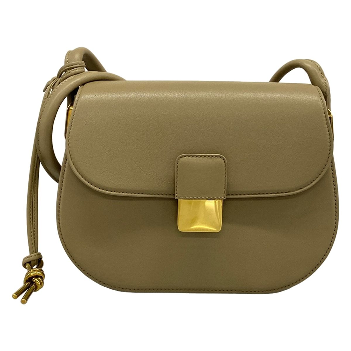 Bottega Veneta Shoulder Bag Desiree Khaki Leather
