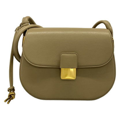 Bottega Veneta Shoulder Bag Desiree Khaki Leather