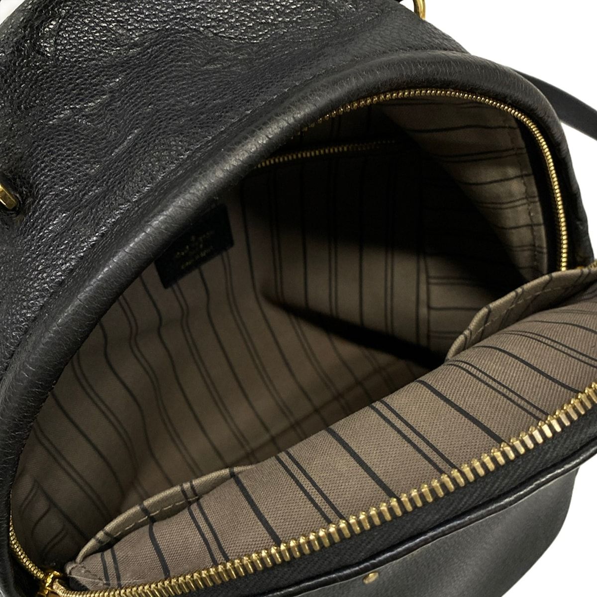 Louis Vuitton Backpack Monogram Empreinte Sorbonne Noir Leather — view 7