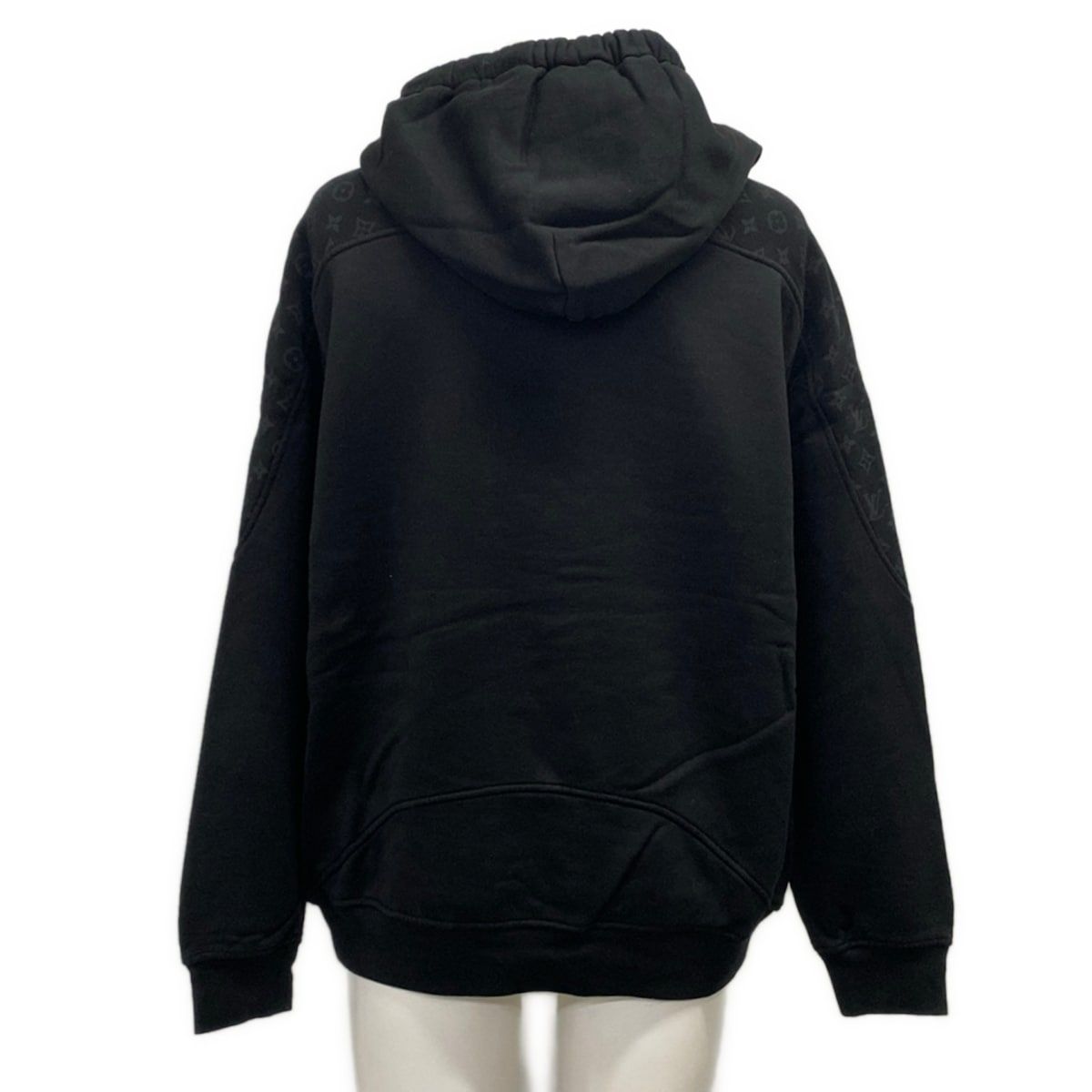 Louis Vuitton Hoodie XL Rle Black Monogram Pattern Cotton — view 2
