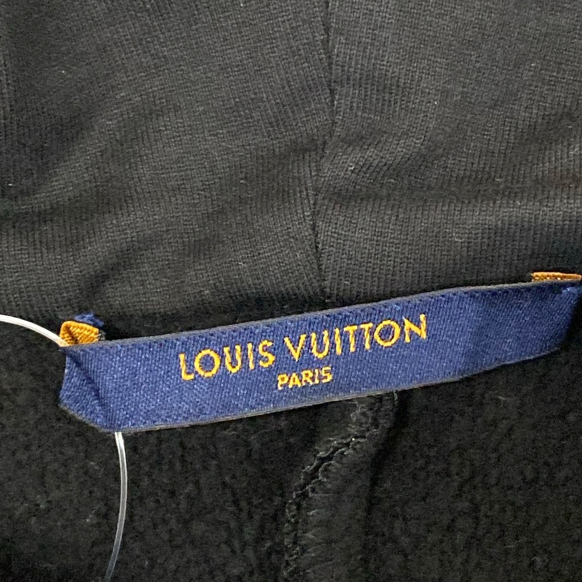 Louis Vuitton Hoodie XL Rle Black Monogram Pattern Cotton — view 3