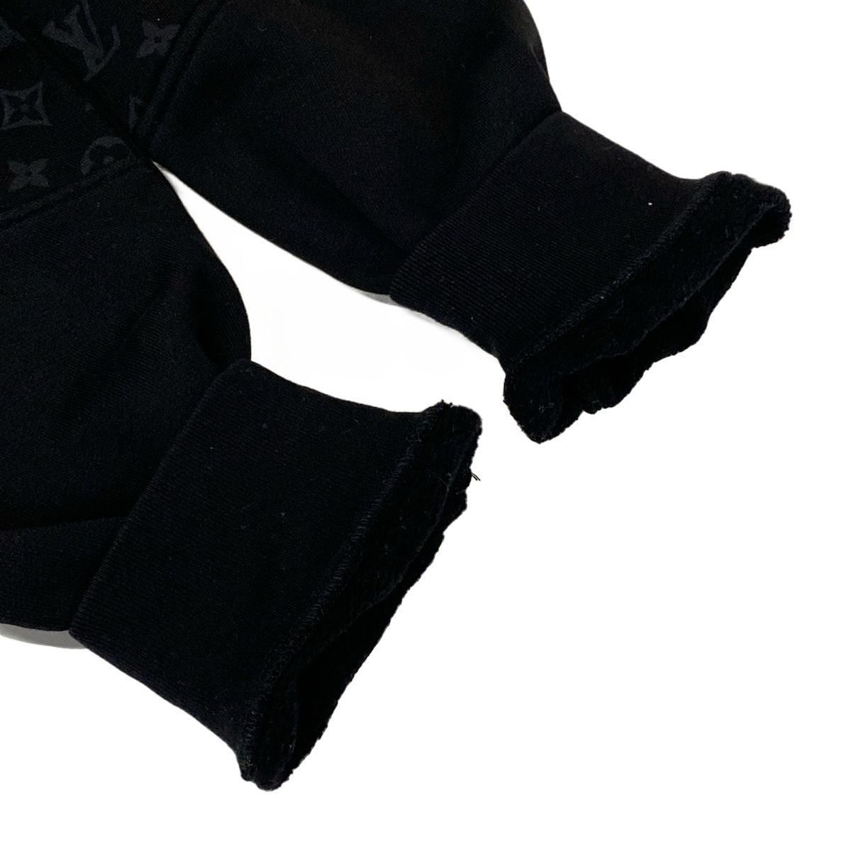 Louis Vuitton Hoodie XL Rle Black Monogram Pattern Cotton — view 7