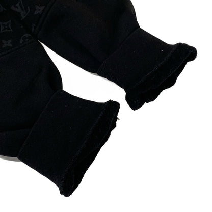 Louis Vuitton Hoodie XL Rle Black Monogram Pattern Cotton — view 7