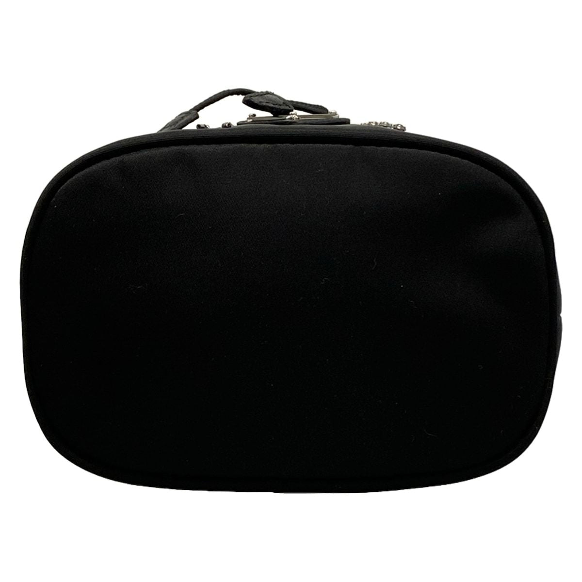 Prada Black Drawstring Studs Re-Nylon Mini Bag Line Stone Beads — view 5