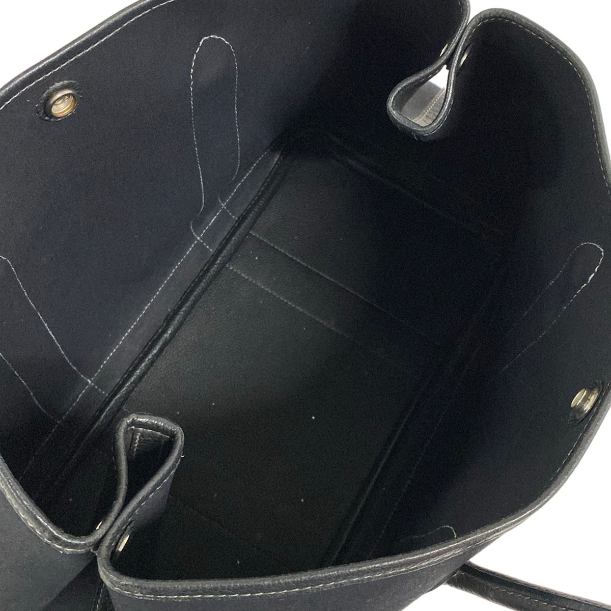 Hermes Tote Garden Party PM Black Silver — view 8